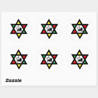 Rastafari Lion von Judah Stickers