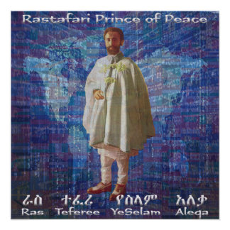 RasTafari Prinz des Friedens Poster