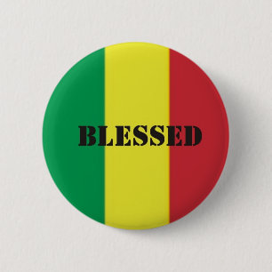 Rastafari-Segen Button