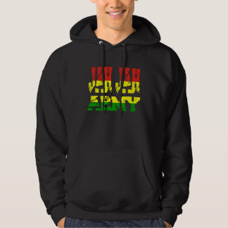 Rastafari-Soldat aus Jamaika Souvenir Rasta Roots Hoodie