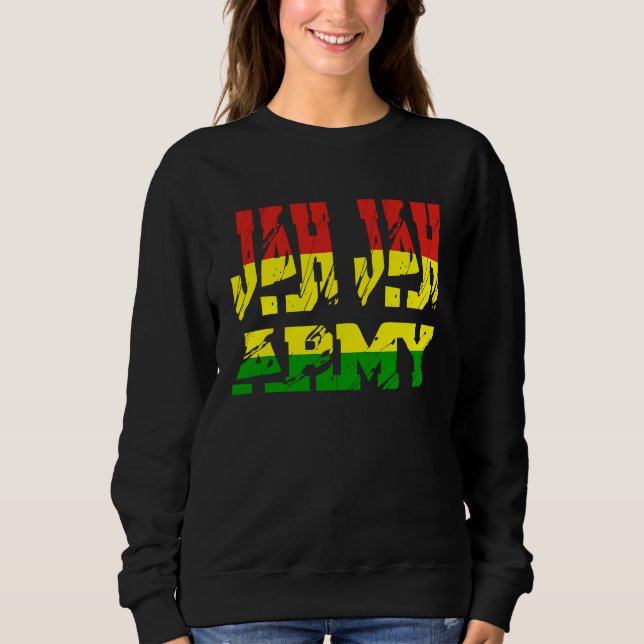 Rastafari Soldier of Jamaica Souvenir Rasta Roots  Sweatshirt (Vorderseite)