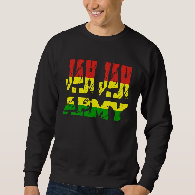Rastafari Soldier of Jamaica Souvenir Rasta Roots  Sweatshirt (Vorderseite)