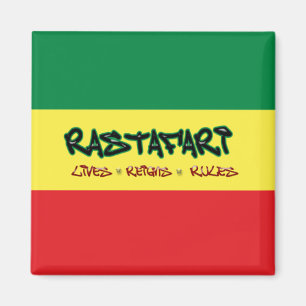 Rastafari vit règne règles Magnet