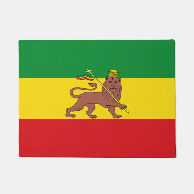 Rastafarian Ethiopia Flag Fußmatte (Vorderseite)
