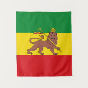 Rastafarian Ethiopia Flag Wandteppich
