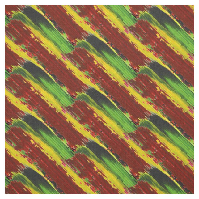 Rastafarian Farben-Streifen Stoff (Muster)