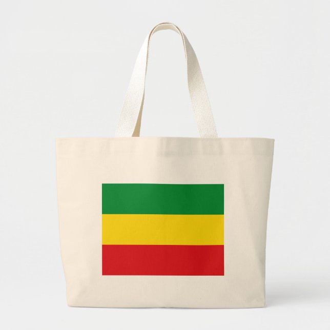 Rastafarian Flag Rasta Äthiopian Jumbo Stoffbeutel (Vorne)