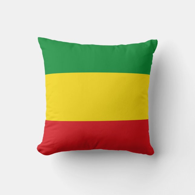 Rastafarian Flag Rasta Äthiopian Kissen (Vorderseite)