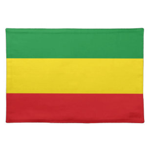 Rastafarian Flag Rasta Äthiopian Stofftischset