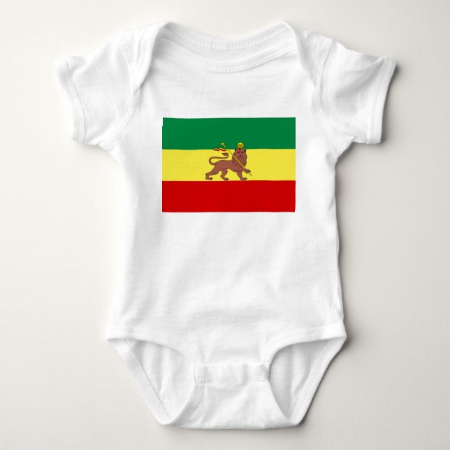 Rastafarian Flag (Rastafarianism) (Rasta) Baby Strampler (Vorderseite)
