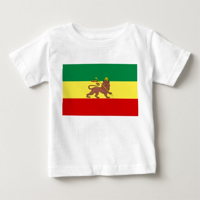 Rastafarian Flag (Rastafarianism) (Rasta) Baby T-shirt (Vorderseite)