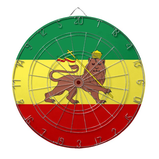 Rastafarian Flag (Rastafarianism) (Rasta) Dartscheibe (vorne)