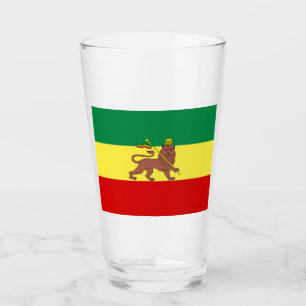 Rastafarian Flag (Rastafarianism) (Rasta) Glas