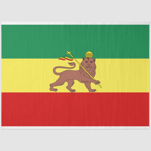 Rastafarian Flag (Rastafarianism) (Rasta) Seidenpapier (Vorderseite)