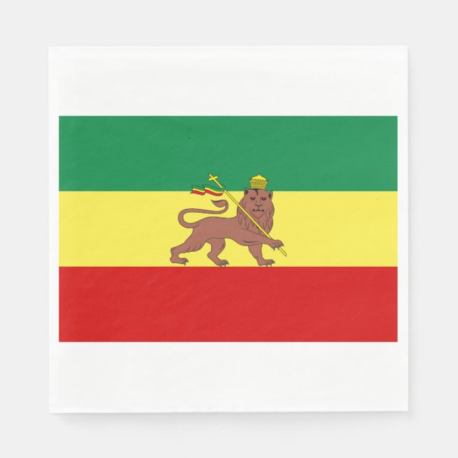 Rastafarian Flag (Rastafarianism) (Rasta) Serviette (Vorderseite)