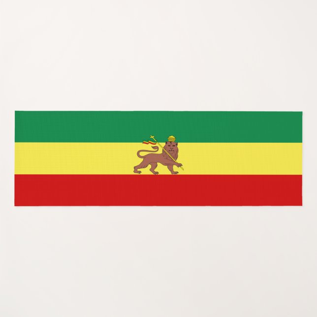 Rastafarian Flag (Rastafarianism) (Rasta) Yogamatte (Vorderseite (Horizontal))