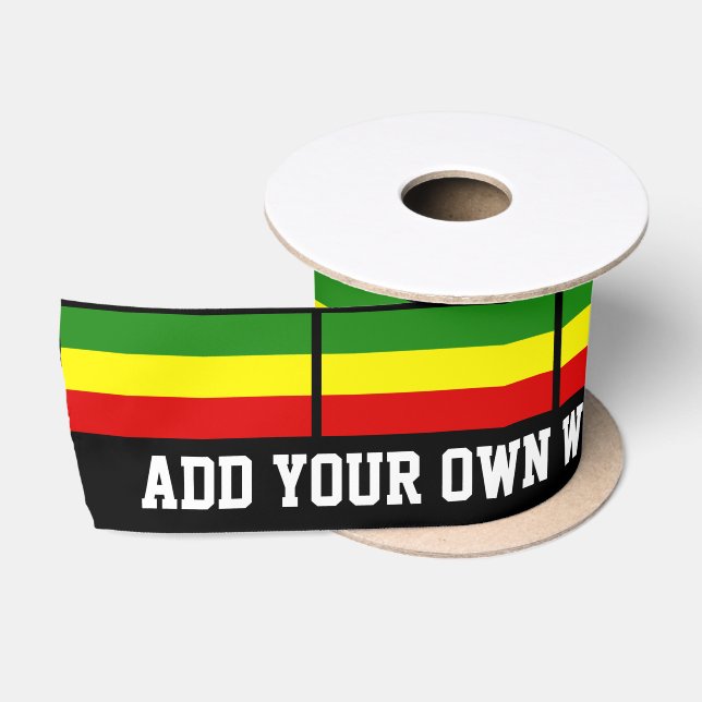 Rastafarian Flagge Satinband (Spule)