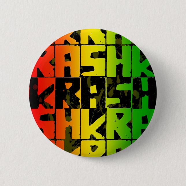 rastafarian Knopf Button (Vorderseite)