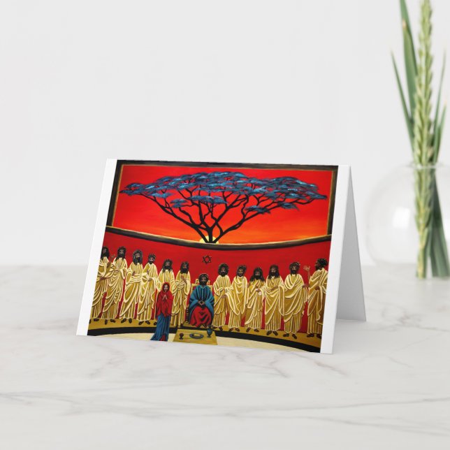 Rastafarian Last Supper Karte (Vorderseite)