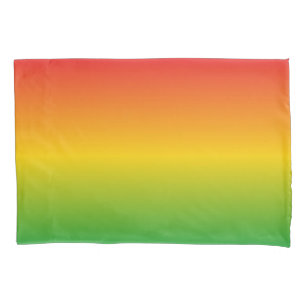 Rastafarian Rasta Rotes Gold und Grün verblasst Kissenbezug