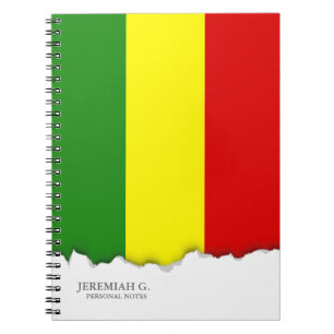 Rastafarian Stolz-Flagge Notizblock