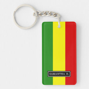 Rastafarian Stolz-Flagge Schlüsselanhänger