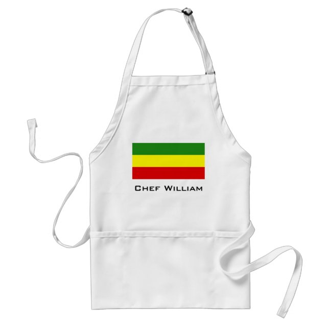 Rastafarian Stolz-Flagge Schürze (Vorne)