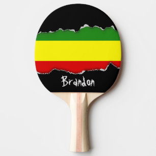 Rastafarian Stolz-Flagge Tischtennis Schläger