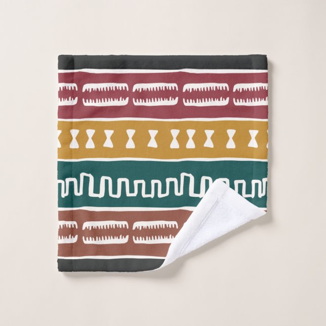 Rastafarienne africaine en tissu boueux (Gant de toilette)