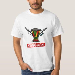 Rastaman Nyahbinghi Drum Rasta Colors Reggae T-Shirt