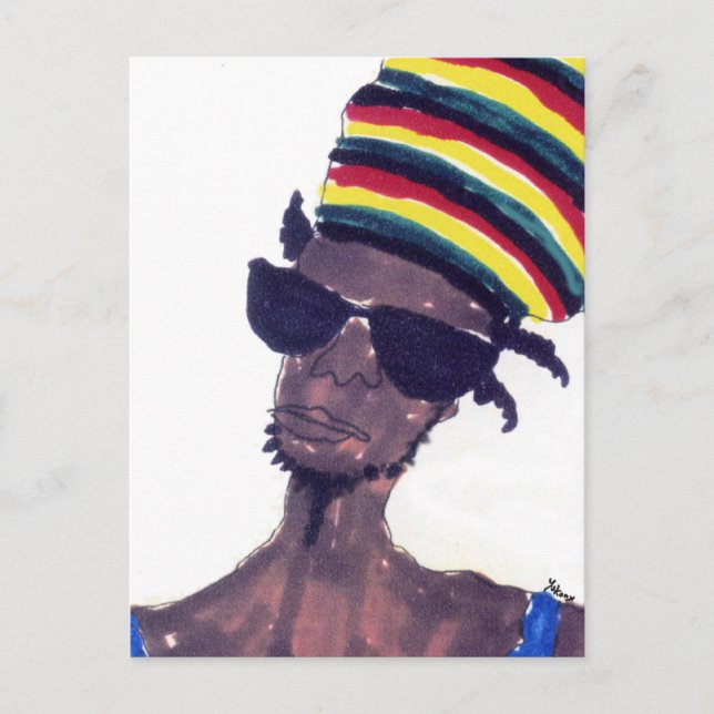 rastaman postkarte (Vorderseite)