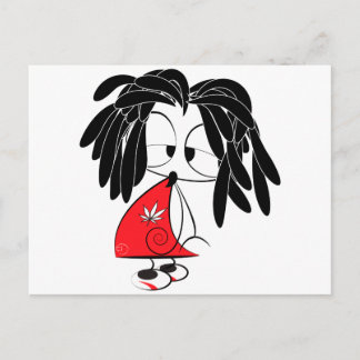 Rastaman-Puppe Postkarte