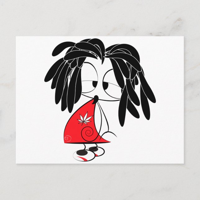 Rastaman-Puppe Postkarte (Vorderseite)