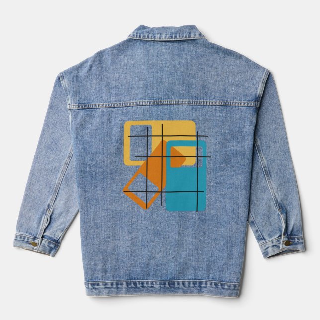 Rasterwinkel Jeansjacke (Rückseite)