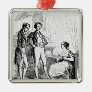 Rastignac führte zu Madame de Nucingen ein Ornament Aus Metall
