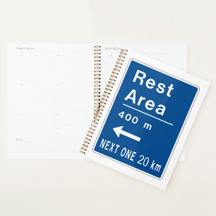 Rastplatz 400m linker Straßenverkehrszeichen Planer
