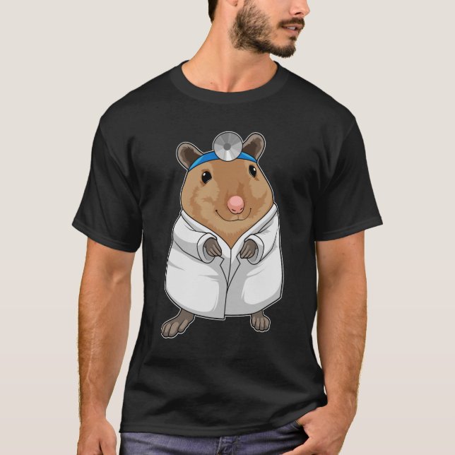 Rat als Doktor mit Doctor's Coat T-Shirt (Vorderseite)