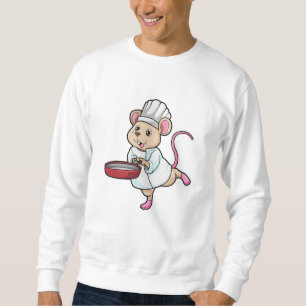Rat als Koch mit Pan & Cooking Hut Sweatshirt