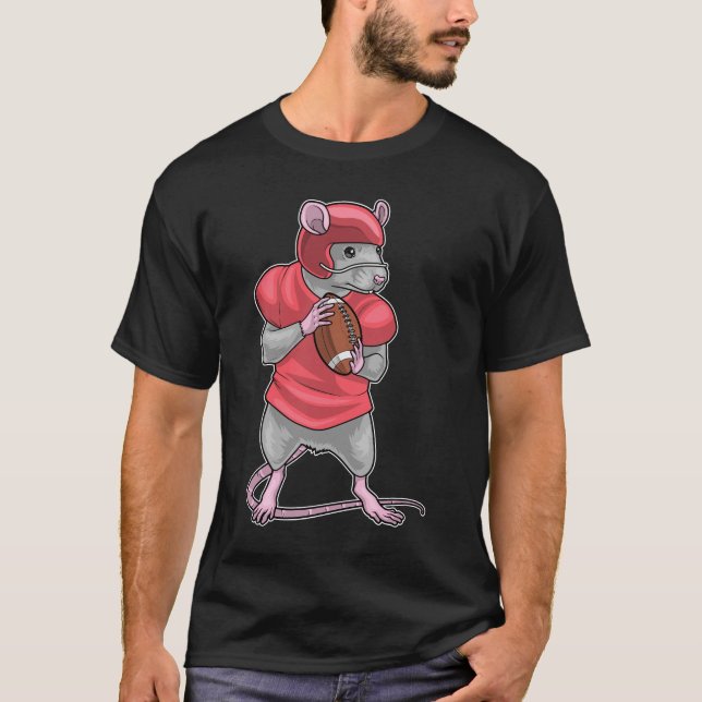 Rat American Football Helmet T-Shirt (Vorderseite)