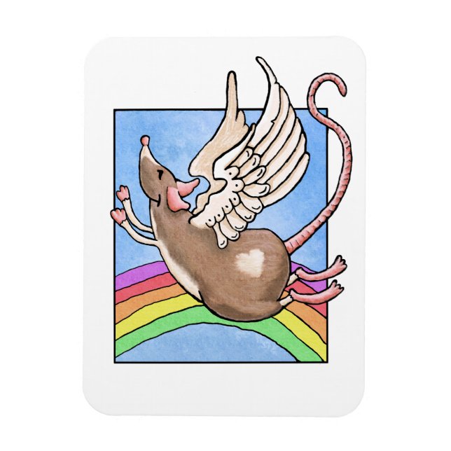 Rat Angel Magnet (Vertikal)