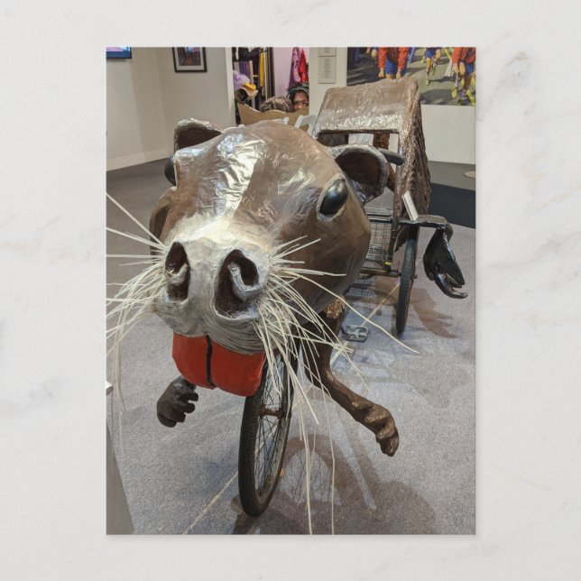 Rat Art-Bike Postcard Postkarte (Vorderseite)