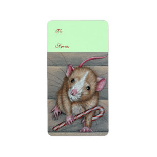 Rat auf dem Geschenketikett Adressaufkleber