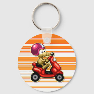 Rat auf Scooter XL-Schlüsselanhänger Schlüsselanhänger