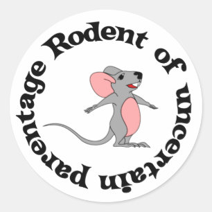 Rat Bastard Runder Aufkleber