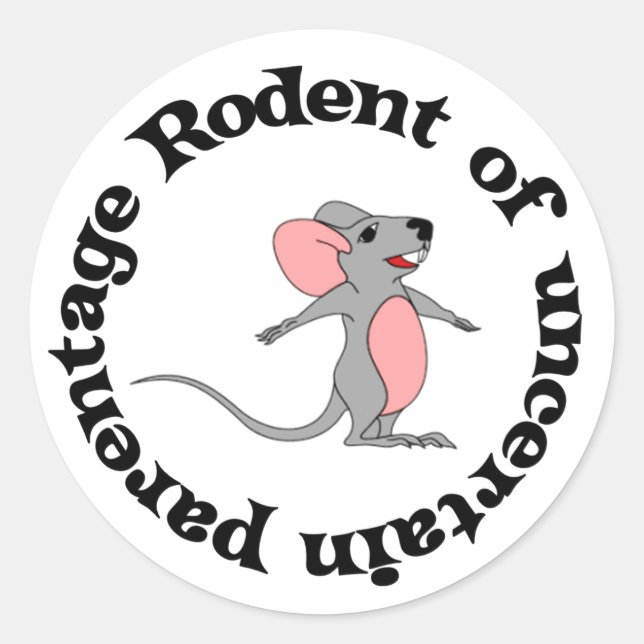 Rat Bastard Runder Aufkleber (Vorderseite)