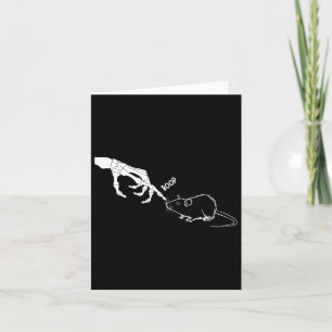 Rat Beängstigend Skeleton Hand Boop Spooky Hallowe Karte
