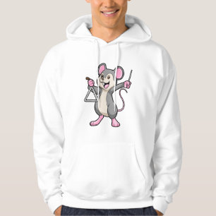 Rat bei Musik mit Triangel Hoodie