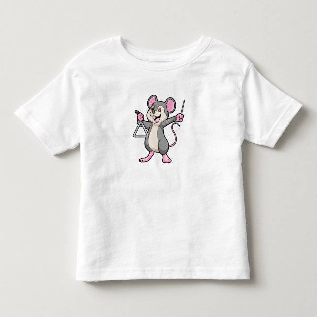 Rat bei Musik mit Triangel Kleinkind T-shirt (Vorderseite)