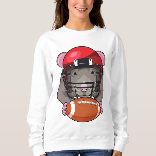 Rat beim Fußballsport Sweatshirt (Vorderseite)