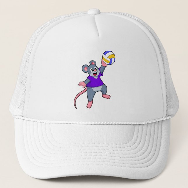 Rat beim Volleyball Sports Truckerkappe (Vorderseite)